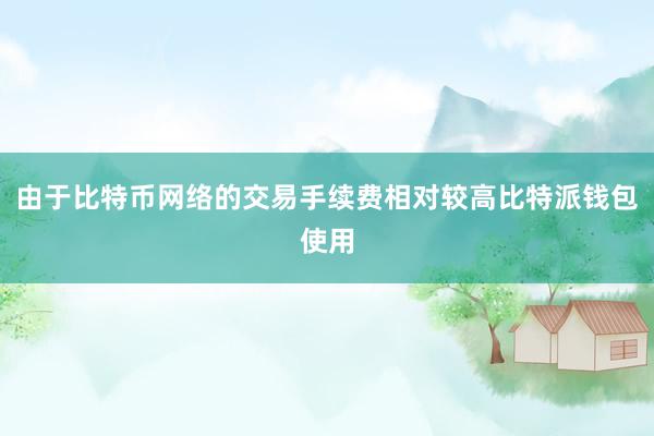 由于比特币网络的交易手续费相对较高比特派钱包使用