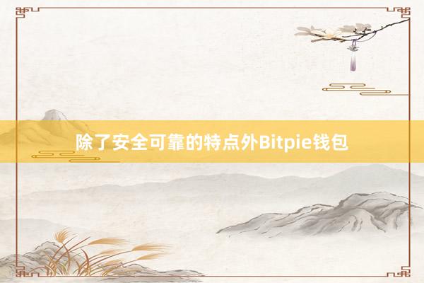 除了安全可靠的特点外Bitpie钱包