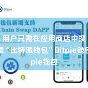 用户只需在应用商店中搜索“比特派钱包”Bitpie钱包