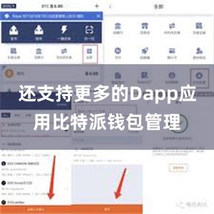 还支持更多的Dapp应用比特派钱包管理